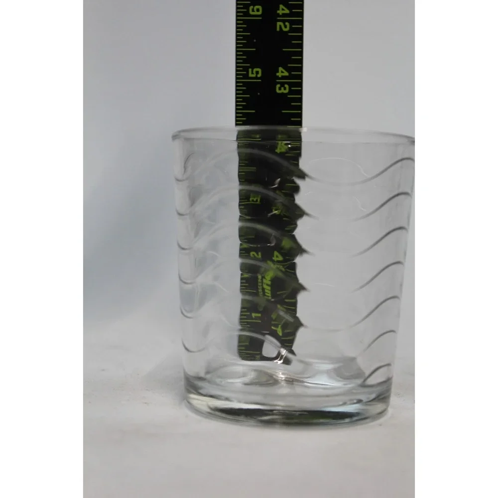 Pasabahce Turkish made Glasses Circular Wave Pattern 6 1/2